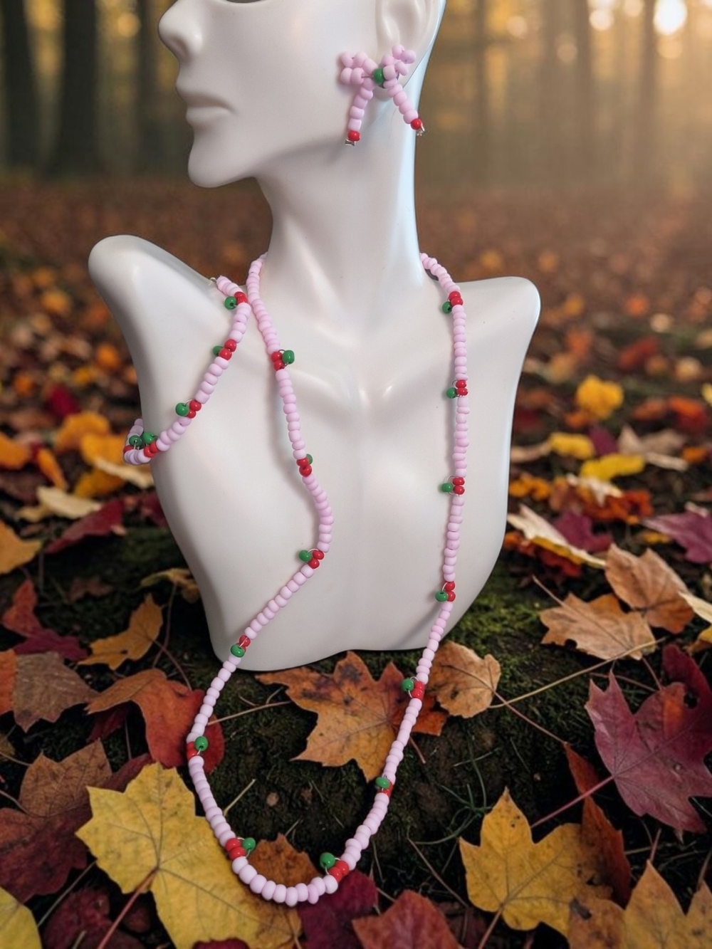Artisan Cherry Necklace Set